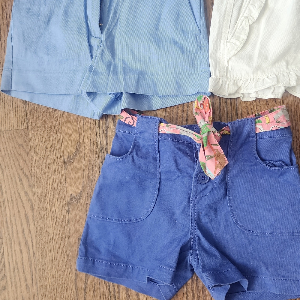 Crewcuts White Ruffle Hem Girls' Shorts - Picture 3 of 4